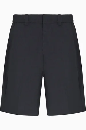 Emporio Armani Bermuda con retro elastico in nylon seersucker