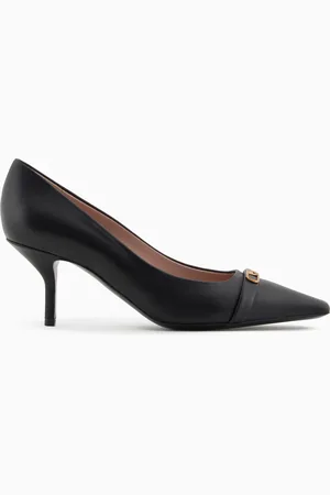 Emporio Armani Décolleté in nappa con placca aquila
