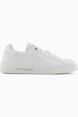 Emporio Armani Sneakers in pelle con logo