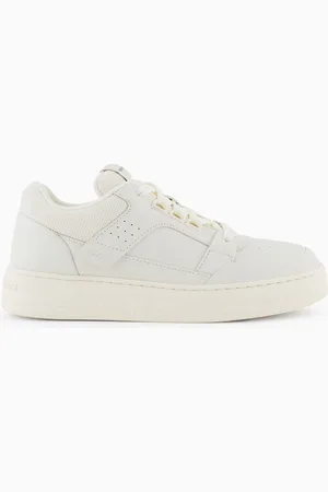 Emporio Armani Sneakers in pelle e mesh con dettagli a contrasto