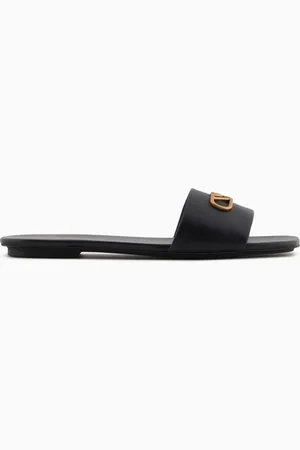 Emporio Armani Sandali in nappa con placca aquila