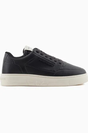 Emporio Armani Sneakers in pelle con dettagli termoformati