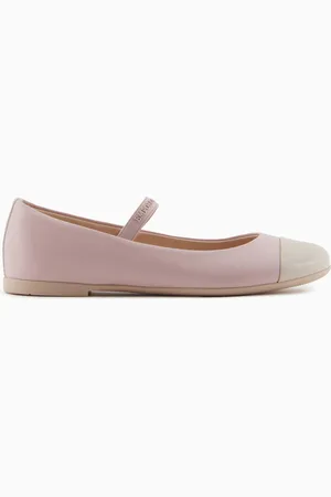 Emporio Armani Ballerine in nappa con punta in vernice