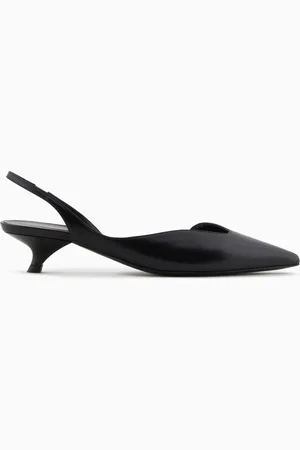 Emporio Armani Décolleté slingback in pelle spazzolata