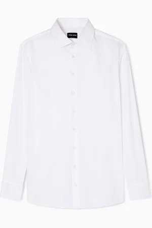Giorgio Armani Camicia regular fit in twill di cotone luxury