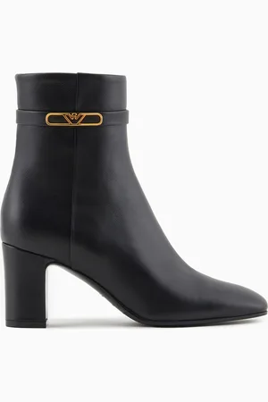 Emporio Armani Tronchetti in nappa con placca aquila