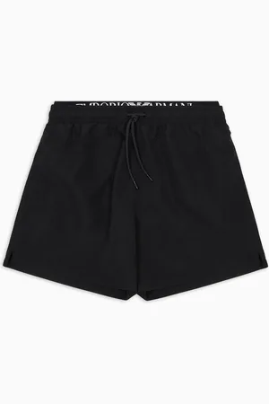 Emporio Armani Costume shorts in tessuto riciclato logoband ASV