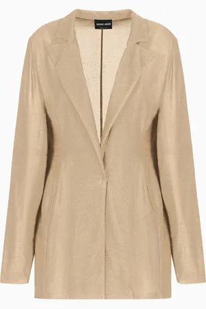 Giorgio Armani Giacca monopetto in jersey leggero di viscosa
