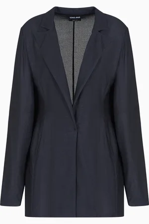 Giorgio Armani Giacca monopetto in jersey leggero di viscosa