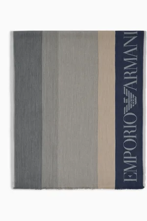 Emporio Armani Stola a bande verticali multicolor