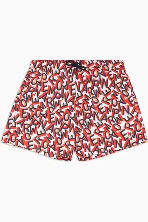 Emporio Armani Costume shorts con macro lettering all over