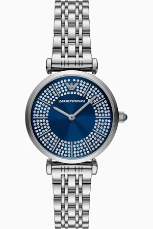 Emporio Armani Orologio a due lancette in acciaio inossidabile