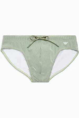 Emporio Armani Costume slip fantasia a righe