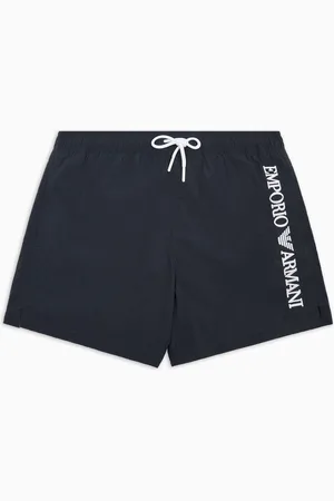 Emporio Armani Costume shorts con ricamo logo verticale