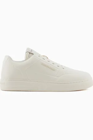 Emporio Armani Sneakers in pelle con logo laterale