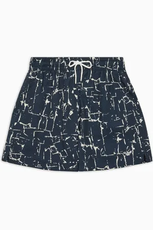 Emporio Armani Costume shorts con pattern astratto