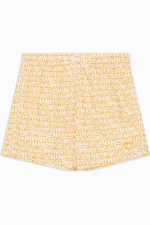 Emporio Armani Costume shorts con logo small all over