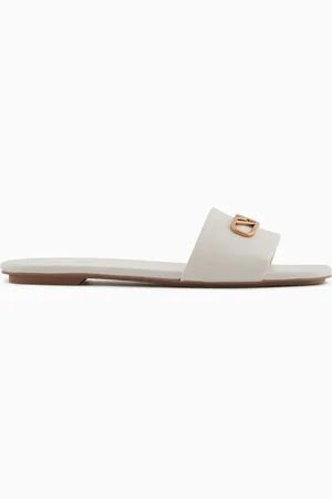 Emporio Armani Sandali in nappa con placca aquila