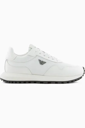Emporio Armani Sneakers in nylon riciclato con dettagli in saffiano rigenerato ASV