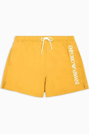 Emporio Armani Costume shorts con ricamo logo verticale