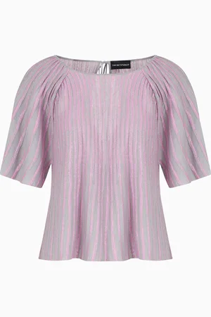 Emporio Armani Blusa in ottoman con lavorazione jacquard