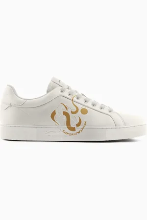 Emporio Armani Sneakers in pelle stampa serpente