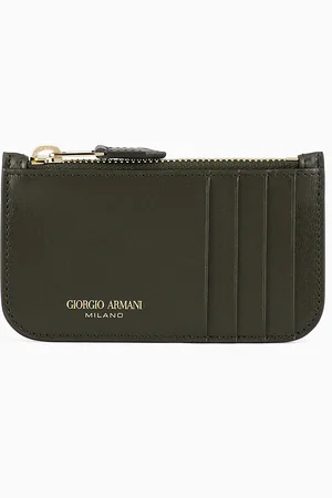 Giorgio Armani La Prima portacarte con zip in pelle palmellata