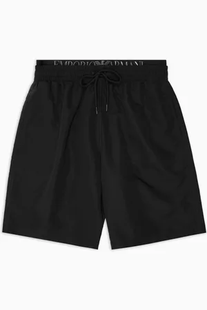 Emporio Armani Costume bermuda in tessuto riciclato logoband ASV