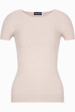 Giorgio Armani Maglia a maniche corte in viscosa punto links