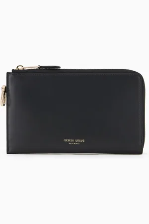 Giorgio Armani Portafoglio ziparound in pelle