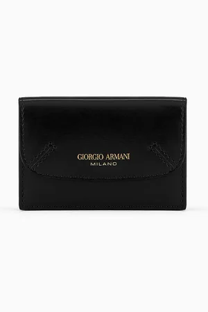 Giorgio Armani La Prima portafoglio trifold mini in pelle palmellata