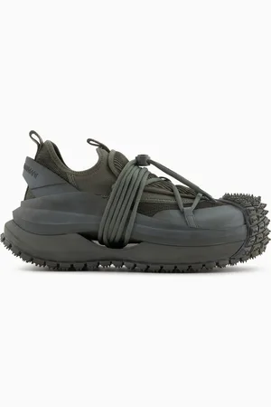 Emporio Armani Sneakers in mesh con dettagli gomma e coulisse