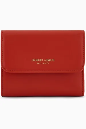 Giorgio Armani Portafoglio trifold in pelle