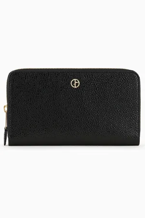 Giorgio Armani La Prima portafoglio ziparound in vernice effetto chicco di riso