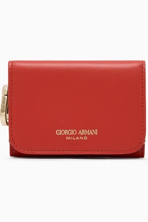 Giorgio Armani Portafogli mini trifold in pelle