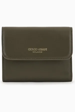 Giorgio Armani Portafoglio trifold in pelle