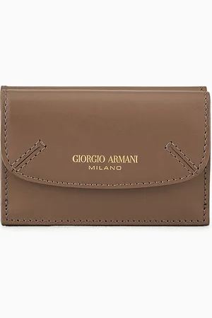 Giorgio Armani La Prima portafoglio trifold mini in pelle palmellata