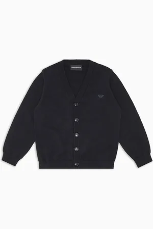 Emporio Armani Cardigan scollo V in misto lana
