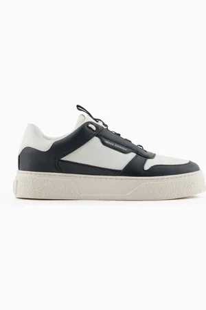 Armani Exchange Sneakers in ecopelle con lacci elastici
