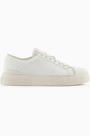 Armani Exchange Sneakers in pelle con inserto in mesh