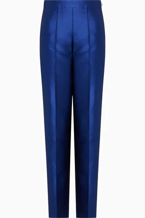 Emporio Armani Pantaloni in tessuto effetto shantung