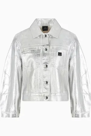 Armani Exchange Giacca in cotone rigido metal