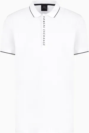 Armani Exchange Polo con logo a contrasto