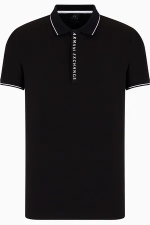 Armani Exchange Polo con logo a contrasto
