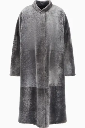 Giorgio Armani Cappotto lungo in shearling