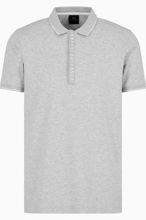 Armani Exchange Polo con logo a contrasto