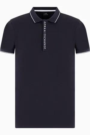 Armani Exchange Polo con logo a contrasto