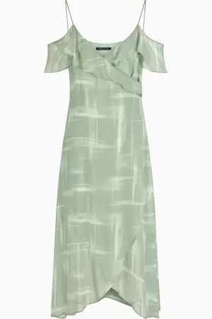 Armani Exchange Abito lungo in chiffon di viscosa