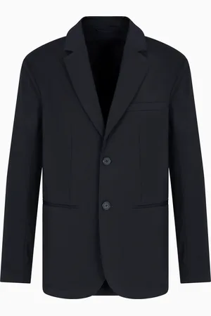 Armani Exchange Blazer monopetto in tessuto stretch