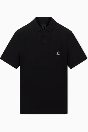 Armani Exchange Regular fit cotton polo with logo